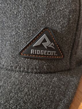Ridgecut Men's Black Baseball Cap with Orange Trim